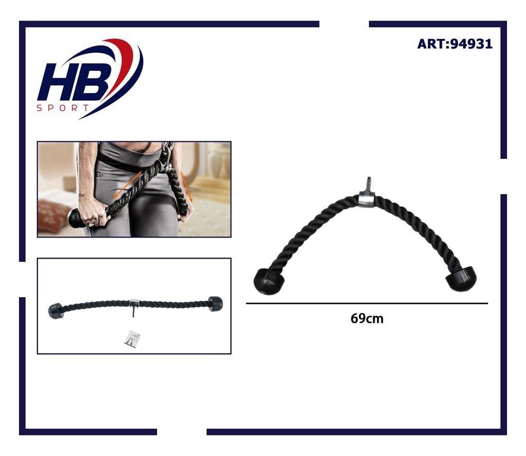 Cuerda De Tracción Para Tríceps Bíceps Hombros Cable Entrenamiento Gimnasio DFH
