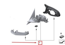 Specchio retrovisore esterno originale BMW X1 F48 sDrive20d senza vetro riscaldato destro 51167459228
