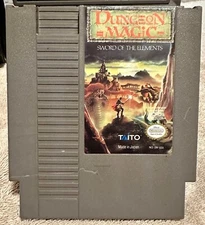 Dungeon Magic: Sword of the Elements (NES Nintendo) Cartridge Only FAIR Look!