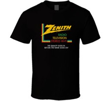 Zenith, T-shirt, Radio, Tv, Television, Stero, Retro, Logo, Hi-fi