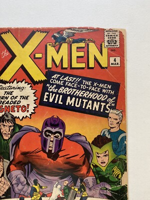 Uncanny X-Men #4 Marvel March 1964, 1st app. of Quicksilver