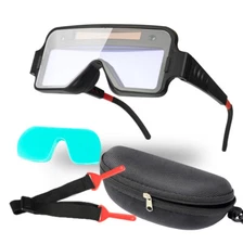 Welding Goggle Auto Dimming Solar Power For Soldering Mask Helmet Eye Protection