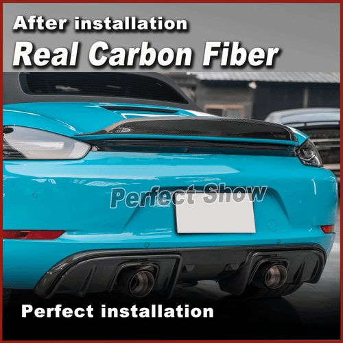 Carbon Spoiler Heckspoiler Lippe Heckansatz Passt für Porsche 718 Boxster 16-19 - Picture 5 of 11