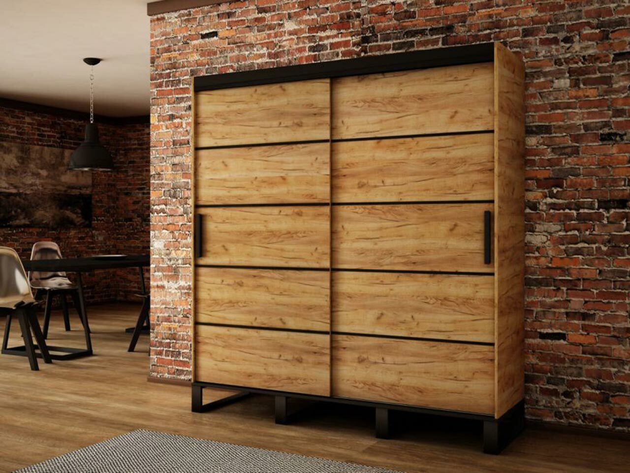 mehrere Farben Schiebetürenschrank Union V1 Schlafzimmerschrank