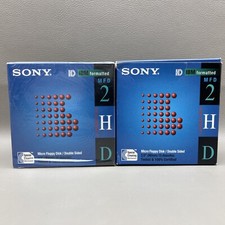 Lot 2 10 Pack Sony IBM Formatted MFD-2HD 3.5 Micro Floppy Disk Double Sided 20ea