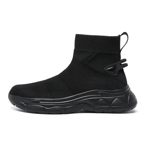 High Top Freizeitschuhe Damen Herren Sneaker Outdoor Sockenschuh Mesh Slipper - Bild 3 von 30