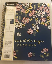 Pembrook Wedding Planner Book w/sections Stickers Storage Pouches READ