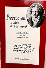 Beethoven: A Man Of His Word Undisclosed Evidence For His Immortal BeLoved PB