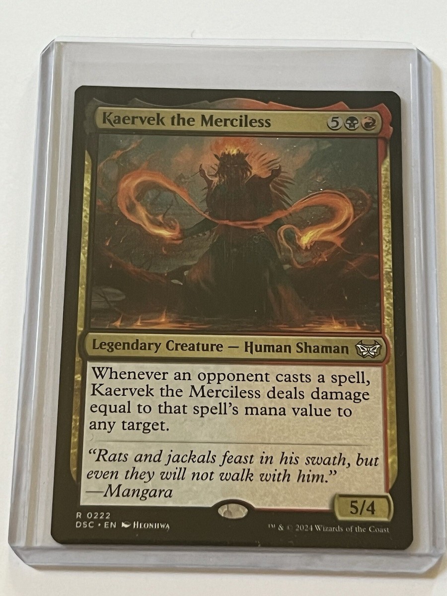 Kaervek the Merciless 222 Duskmourn Commander 2024 MTG MT - 9.0 +