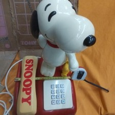 Tamura Denki SNOOPY Push Button Telephone 1965 Vintage Peanuts Phone F/S
