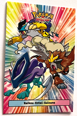 2025 POKEMON ATTACK 2 DATABASE Card #124 RAIKOU ENTEI & SUICUNE