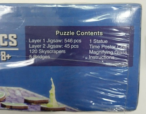 Cityscape Time 4D Puzzle New York City 1812,1931,1973 & 2013 700+ Pcs CTY-4D101 - Picture 11 of 11