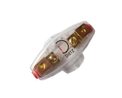 Dietz 20103 Sicherungshalter vergoldet Mini-ANL 6-20 mm² Kabel Stromstärke 150A