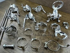 NOS Campagnolo PUMP & CABLE CLIPS / GUIDES / BOLTS Vintage RoadBike Tour Bicycle