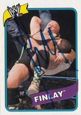 Dave Fit Finlay Signed 2007 Topps Heritage III WWE Card #34 Superstar Autograph