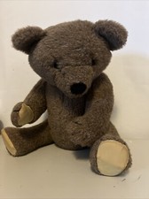 R. Dakin Co. Pillow Pets 1982 Brown Bear Jointed Arms Legs Head Wobbles 21"