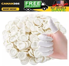(420 PACK) Disposable Latex Finger Cots Medium Size Anti Static DURABLE HANDMADE