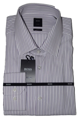 giordano dress shirts Giordano Dress Shirt Slim Fit Navy Stripe 100% Cotton Men's Size Small