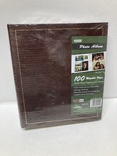 PIONEER Photo Album w/ 100 Magnetic Pages 50 sheets Burgundy Fast Stick Pages