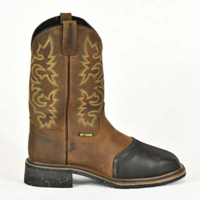 NEW DAN POST. men\'s joist internal met guard work boot in tan Men main image 4