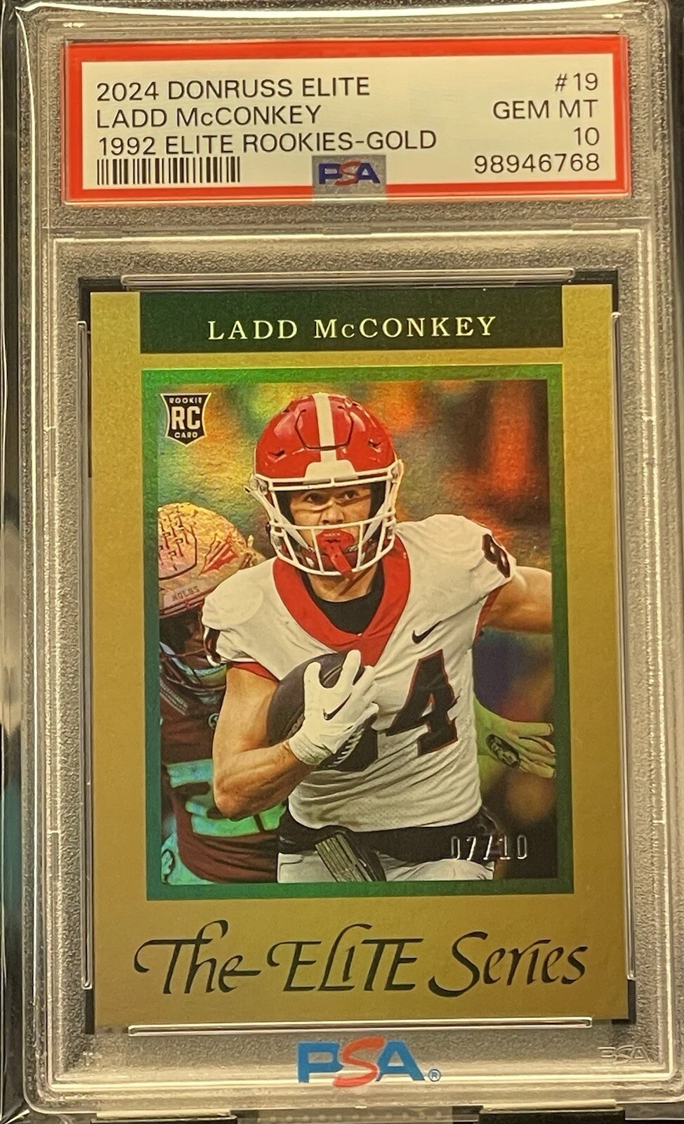 Ladd McConkey Panini Donruss Elite 1992 Elite Rookies #19 Gold