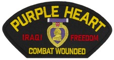 Purple Heart - Iraqi Freedom Veteran - Iron-on Patch (0041P) FREE SHIP! 19276