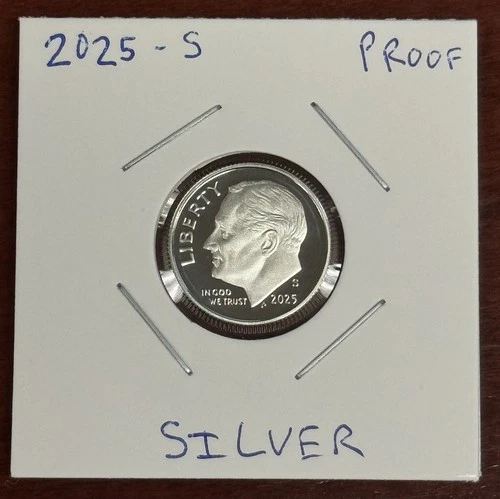 2025 S Roosevelt Dime Gem DCam Proof 99.9% Silver Just Over 200,000 Minted!