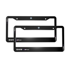 Bmw 2 Pack Stainless Steel Rust-proof License Plate Frame Holder Black Bmw 2 Pack Stainless Steel Rust-proof License Plate Frame Holder Black