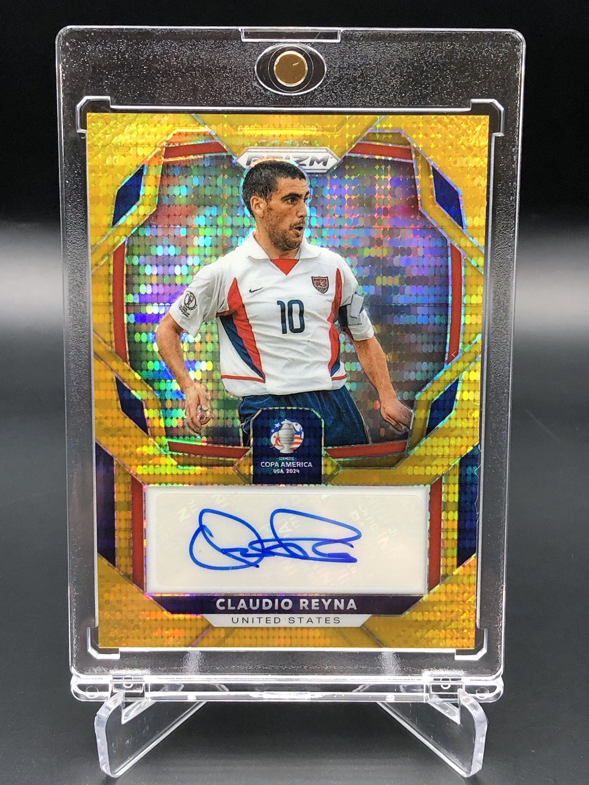 CLAUDIO REYNA Gold Pulsar #/10 Auto #S-CR 🇺🇸 2024 Panini Prizm Copa America