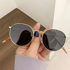 Round Metal Frame Sunglasses for Women Men Fishing Outdoor Travel Shades