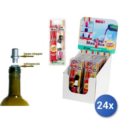 24x Confezioni 2 Tappi 'stopmacchia' Marca Pasabahce