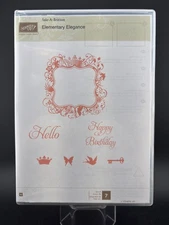 Stampin’ Up! Elementary Elegance 125120 Rubber Cling Stamp Sale-A-Bration