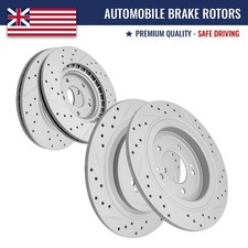 Front Rear Drilled Disc Brake Rotors Set For Hyundai Tucson Kia Sportage