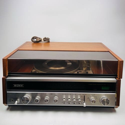 Vintage Sony Stereo Music System Model HP-610A Dark Walnut Wood Turntable Record - Picture 2 of 23