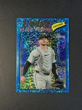 Dillon Dingler 2026 Topps Heritage #73 Chrome Light Blue Sparkle Detroit Tigers