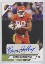 2021 Leaf Pro Set College Auto Braden Galloway #PS-BG1 Auto 0j81