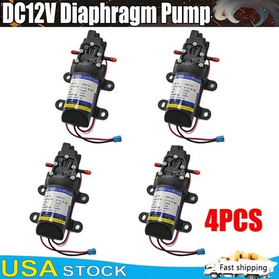 4PCS Self Priming 60PSI 12V DC Pump Electrical Small Diaphragm Pump Booster Pump