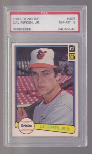 1982 Donruss Cal Ripken Jr #405 Rookie RC PSA 8