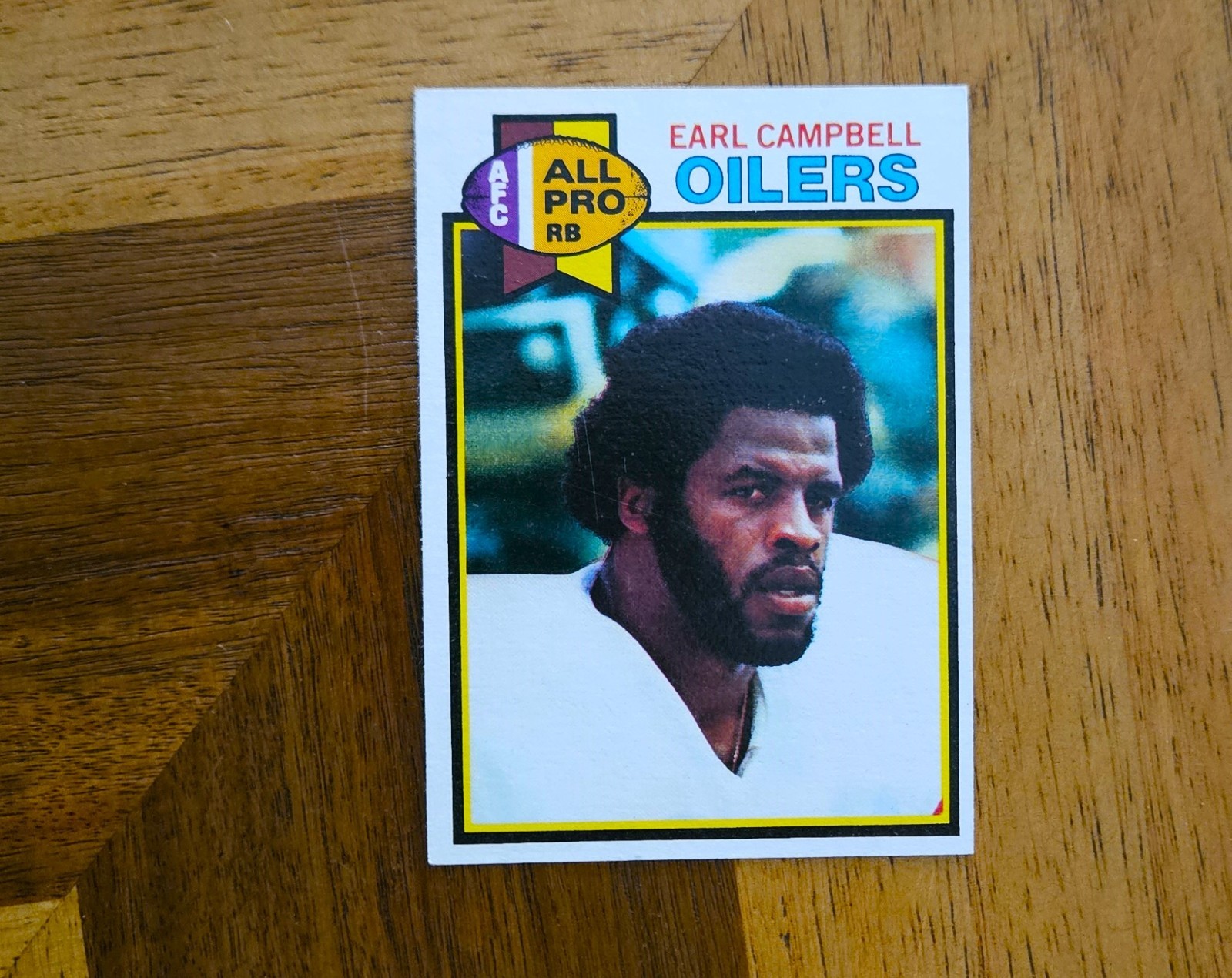 VINTAGE 1979 TOPPS #390 EARL CAMPBELL HOUSTON OILERS FOOTBALL ROOKIE CARD