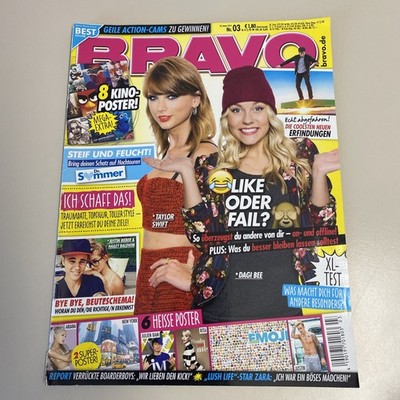 Bravo Jugendzeitschrift Heft Magazin 03 / 20.01.2016 Taylor Swift Dagi Bee Rita