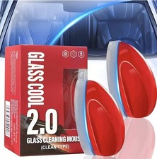 2-Pack Automotive Oil Film Cleaning Brush   Car Clear Vision Glass Cleaner