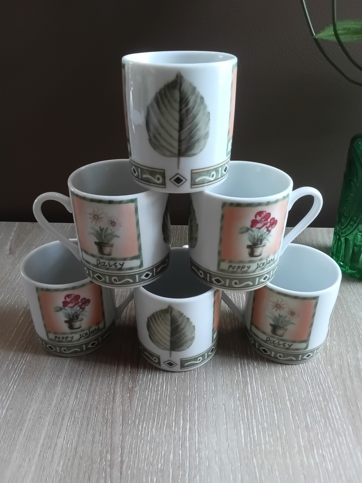 Tasses à café en porcelaine fine Lisingen sans taches résistantes
