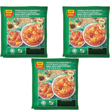 3x Baba's Meat Curry Powder 3 Packs 750g Malaysian Curry Spice MSG Free
