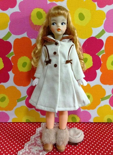 Tammy Doll Original Winter Coat Outfit Showa Retro Ideal Collectible - Picture 7 of 7