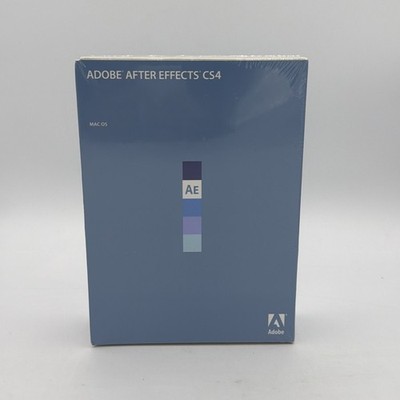 Adobe After Effects CS4 Mac OS Retail Box Factory Sealed AE CS4 65009963