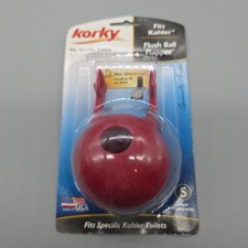 Korky 58BP Red Chlorazone Rubber Flush Ball Toilet Flapper 4 L in.