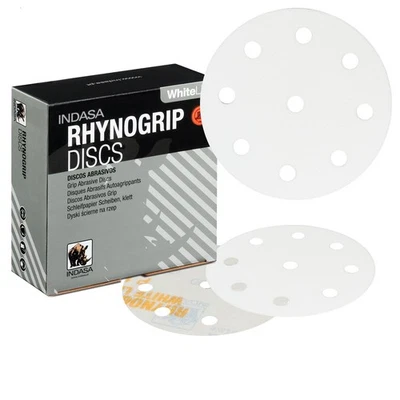 Indasa 125 mm disco de lija 9 agujeros 8+1H Festo velcro papel de lija P40 - P600