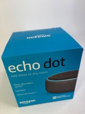Amazon Echo Dot 3rd Gen 2018 Release Smart Speaker with Alexa Charcoal NEW
