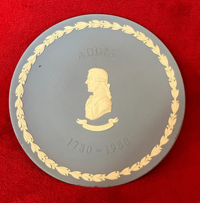 WILLIAM ADDIS WEDGWOOD JASPERWARE BLUE PLATE Made in England RN