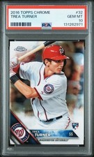 TREA TURNER 2016 Topps Chrome #32 PSA 10 GEM MT RC